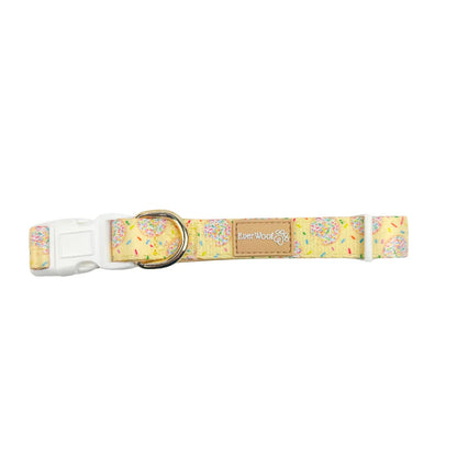 Ever So Sweet Padded Dog Collar by Purrfect Pet Kingdom in soft pink, available in small, medium, and large sizes for ulti...