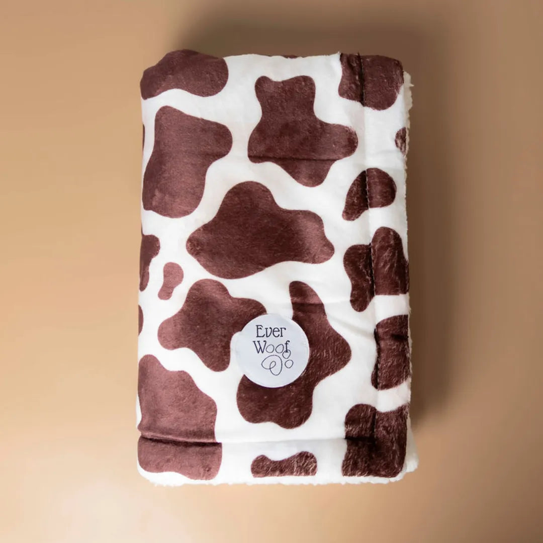 EverWoof - Chocolate Cow Dog Blanket - Blankets