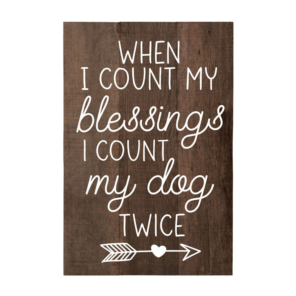When I count my blessings, I count my dog twice