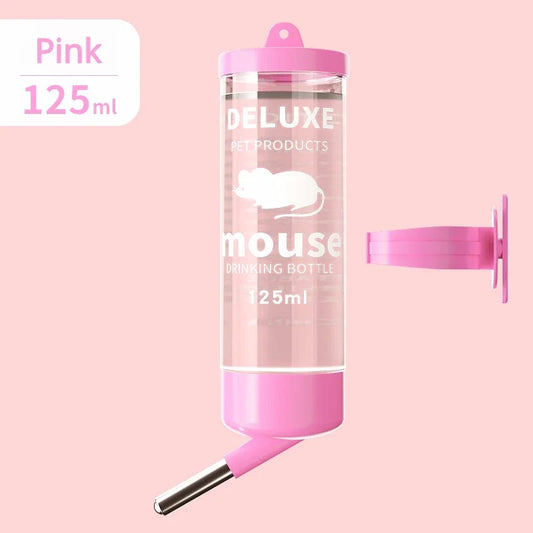 1Pcs Pet Water Bottle Automatic Water Feeder Hanging Pet Dog Drinking Bowl Plastic Water Dispenser Pet Supplies 80ML/125ML