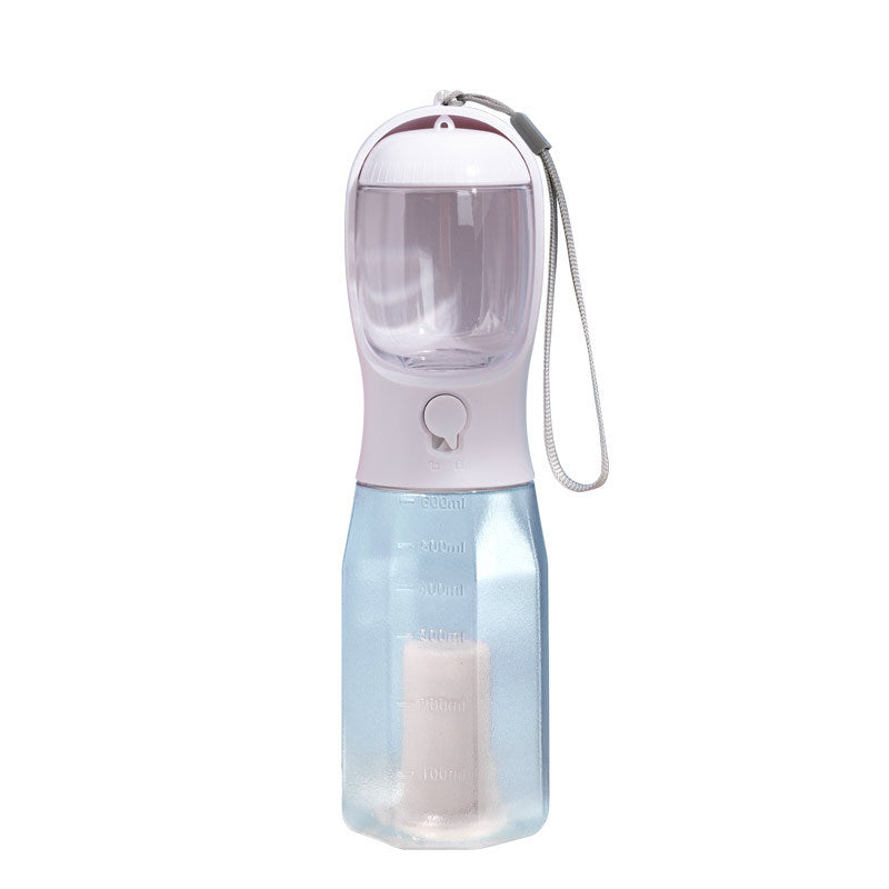 3-in-1 Portable Dog Water Bottle Dispenser with Waste Bag Holder
