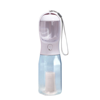 3-in-1 Portable Dog Water Bottle Dispenser with Waste Bag Holder