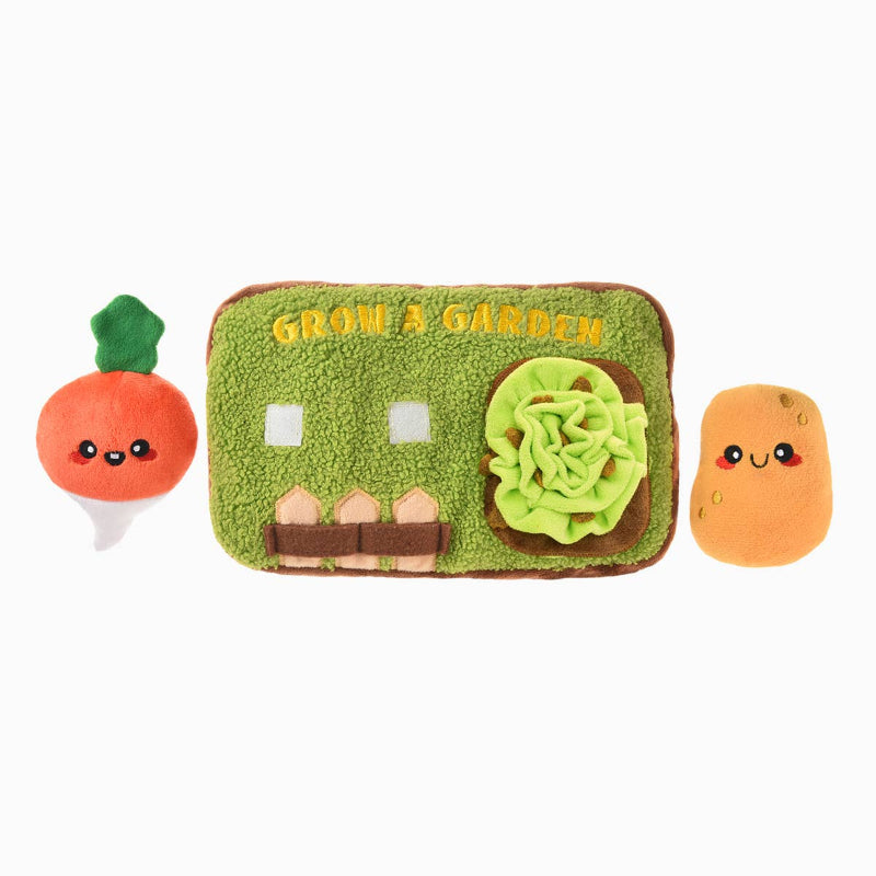 Puppy Grow A Garden Sniffle Veggies Interactive Plush Dog Toy Set - 3 Pc