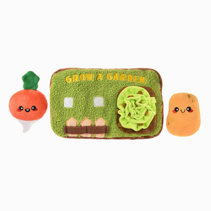 Puppy Grow A Garden Sniffle Veggies Interactive Plush Dog Toy Set - 3 Pc