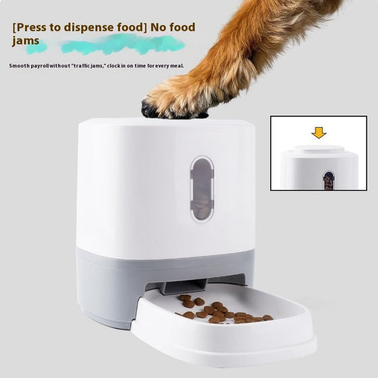 Smart Automatic Pet Feeder with Puzzle Toy for Active Cats