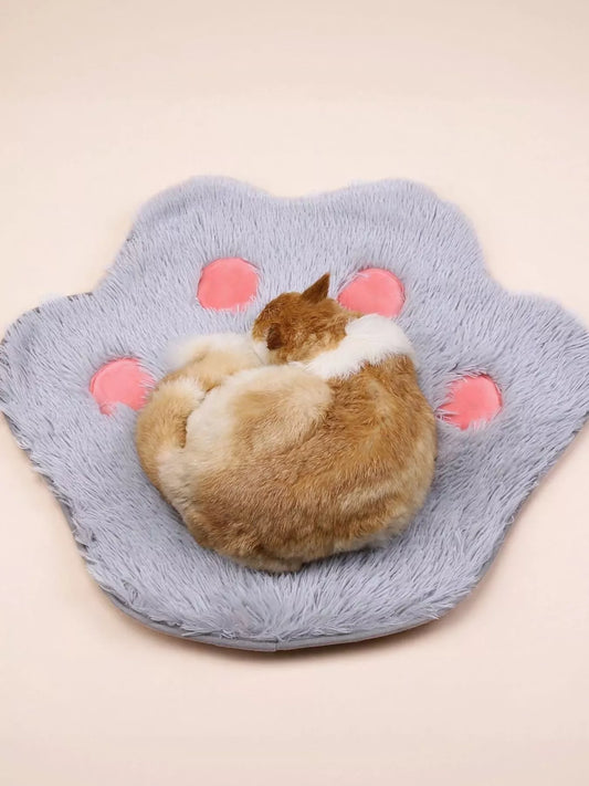 Pet Mat - Cute Paw Shape Plush Warm Sleeping Cushion for Pets