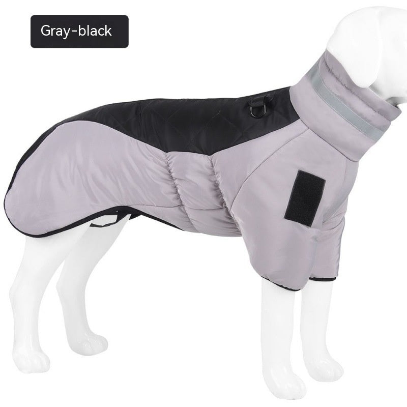 Winter Dog Coat - Waterproof Warm Fleece Jacket for Large Dogs