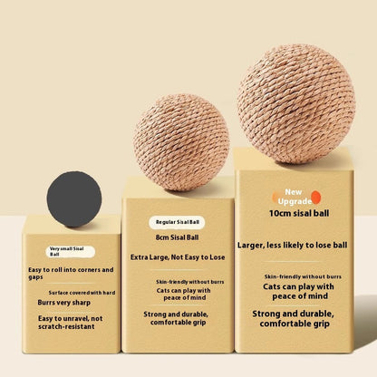 Sisal Ball Oversized Cat Toy Self-Hi Relieving Stuffy