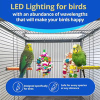 Happybird Lighting Bird Cage Light with Chew Guard