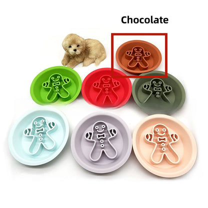 Pet Cat Dog Slow-eat Bowl Licking Two-in-one Anti-choke