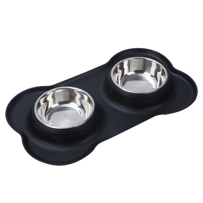 Silicone Pet Bowl Roll Edge Anti Spill Portable And Foldable