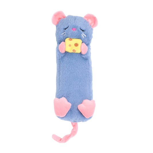 Mouse Snooziez with Shhhqueaker Plush Dog Toy