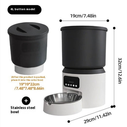 4L Smart WiFi Automatic Pet Feeder App Control for Your Dog