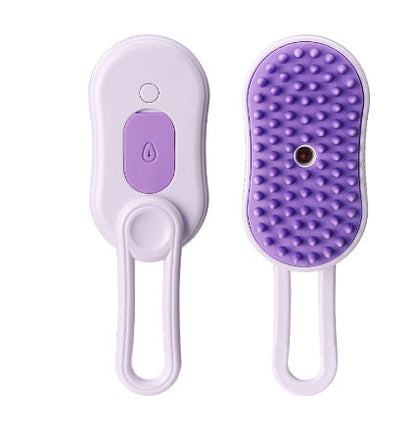 3-in-1 Electric Steamy Pet Brush for Grooming and Massage