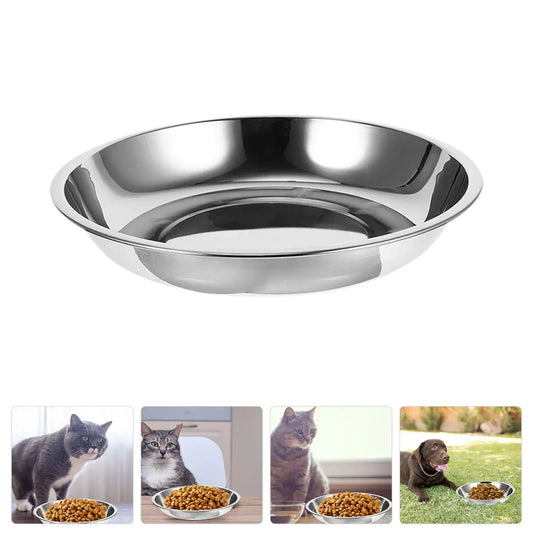 2 Pcs Stainless Steel Pet Bowl For Feeder Puppy Food Container Kitten Dish Cat Feeding Holder Reusable Dog Bowl Stainless Dog