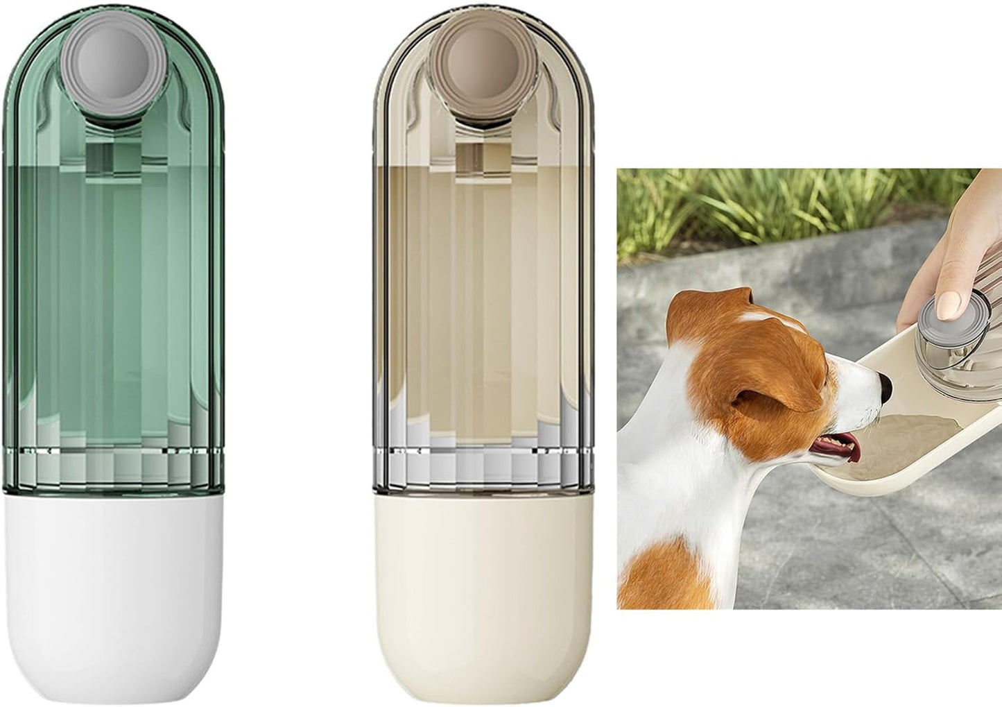 Dog Water Bottle Food Dispenser Leak Proof For Walking