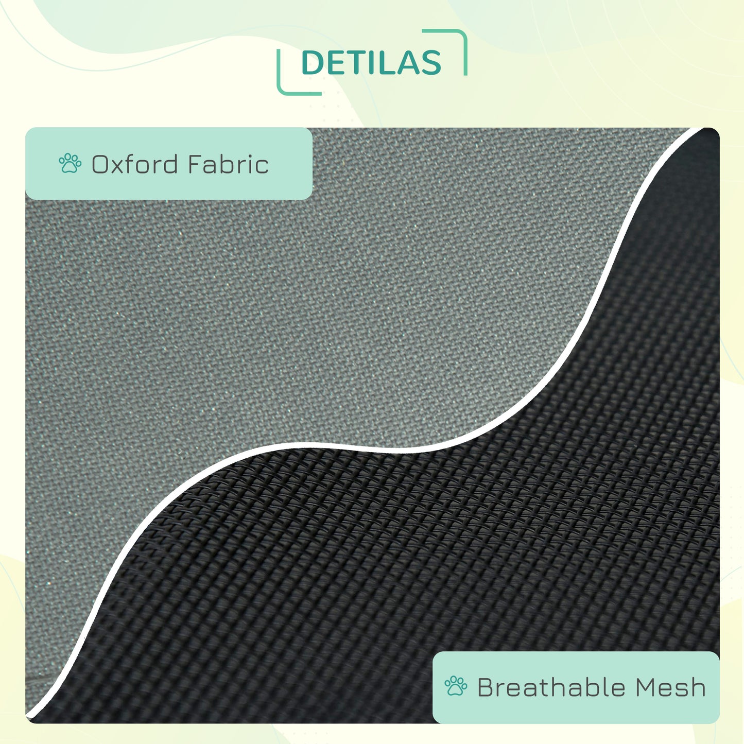 36" Elevated Dog Cot with UV Canopy - Blue