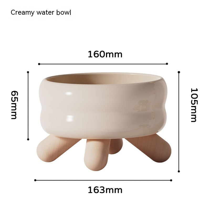Food Water Pet Ceramic Color Feeding Dogs And Cats Supplies