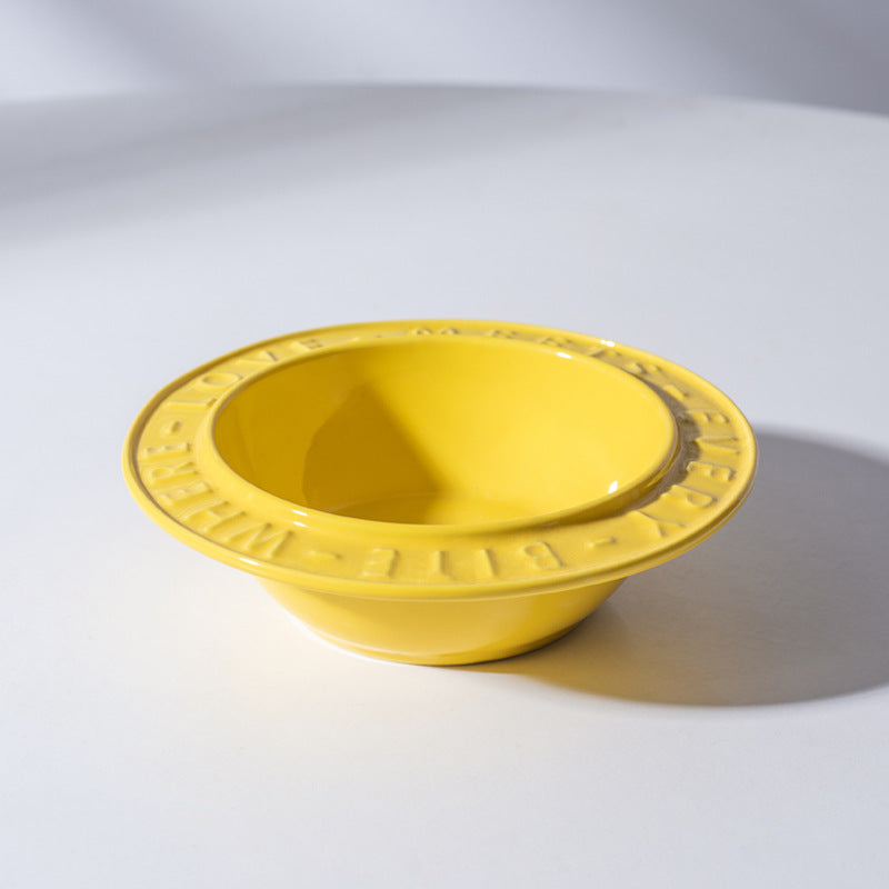 Ceramic Elevated Cat Bowl for Healthy Neck and Spine Relief