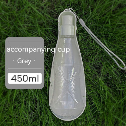 Portable 550ml Folding Dog Water Bottle for Outdoor Walks