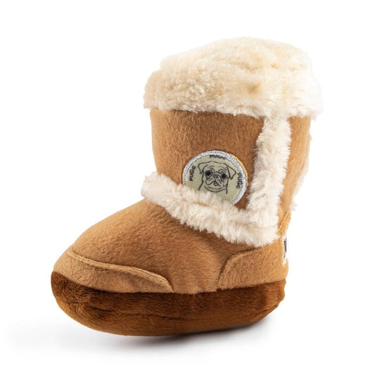 Pugg Boot Plush Squeak Dog Toy