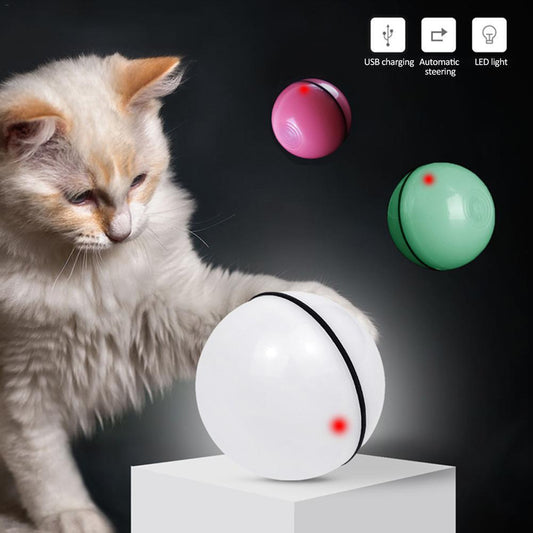 LED Laser Rolling Ball Cat Toy