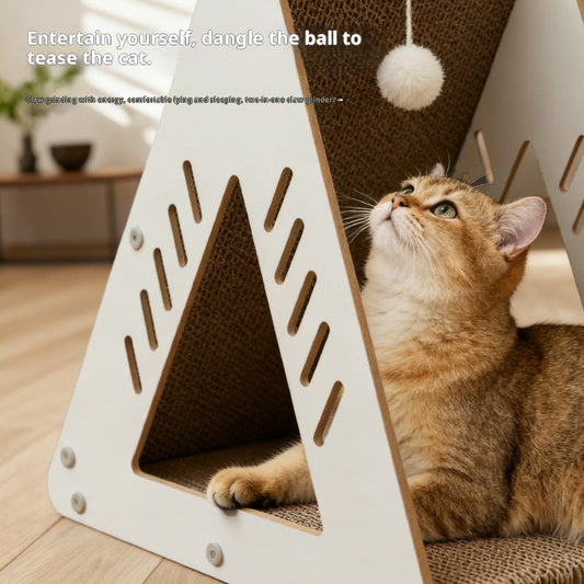 Multi-functional Corrugated Cardboard Scratching Board Cat
