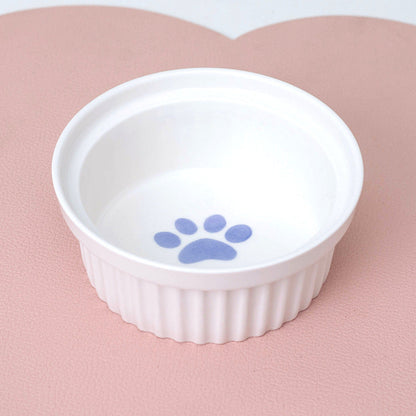Cat Bowl Ceramic Double Bowl Water Bowl Tall Diagonal Pet