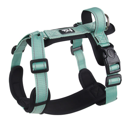 Dog Hand Holding Rope Chest Strap Reflective Vest