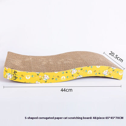 Purrfect Pet Kingdom Cat Scratch Board Leather Taobao Integrated Corrugated Paper (Cat Scratch Board, P Word) - Premium Cat Scratching