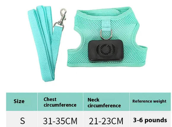 Pets Dog Vest Chest Strap Harness Air Conditioner Cooling And Breathable With Air Conditioner Pet Products - Dog Harnesses - Mimarta