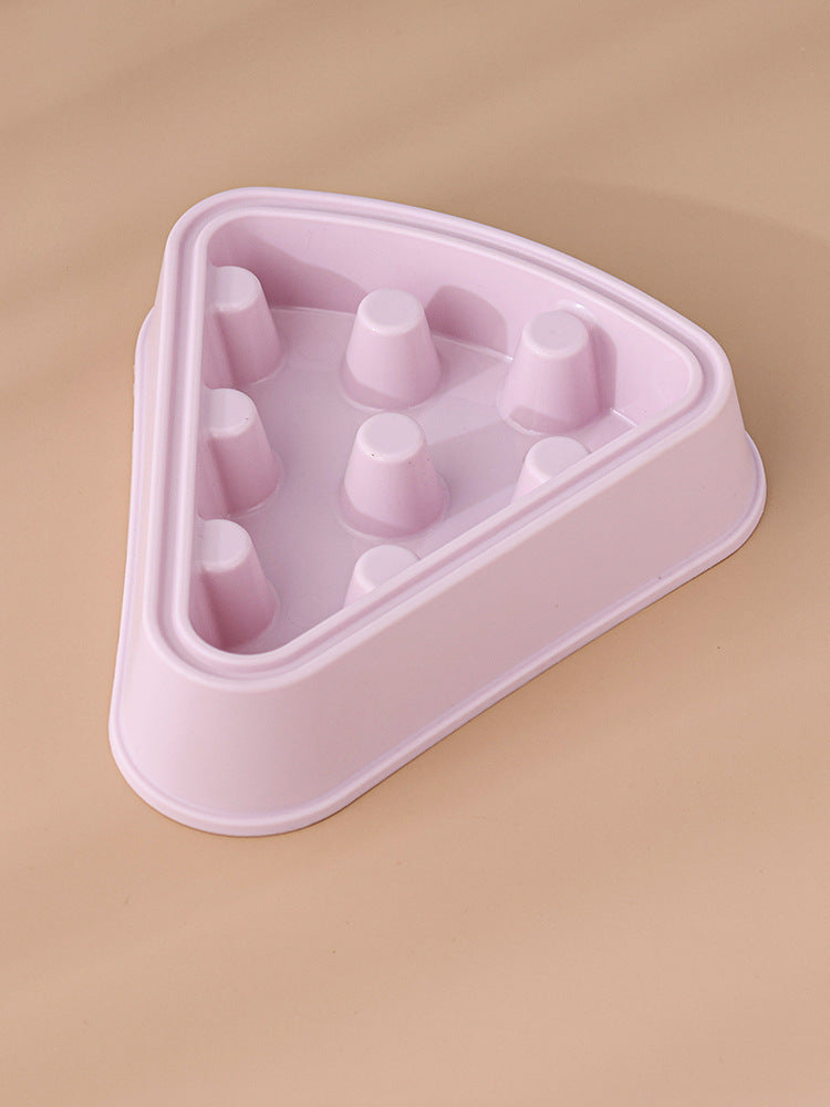 Pizza Shape Slow Feeding Pet Bowl
