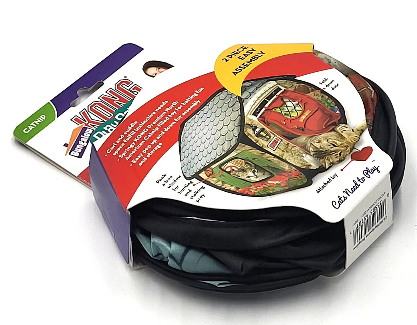 Kong Play Spaces Bungalow with Catnip Cat Kitten Toy