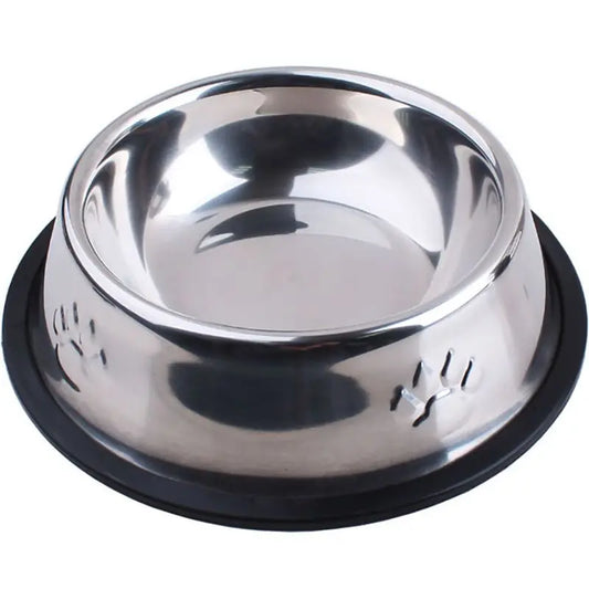 Paw Stainless Steel Pet Dog Bowl Feeder Skidproof Anti-ant Shape Cat Dog Bowls Food Accessories Pet Supplies 6 Sizes