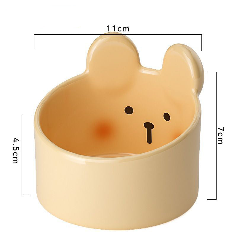 Cute Small Pet Ceramic Bowl Cat Food Bowl Dog Bowl Cat Food