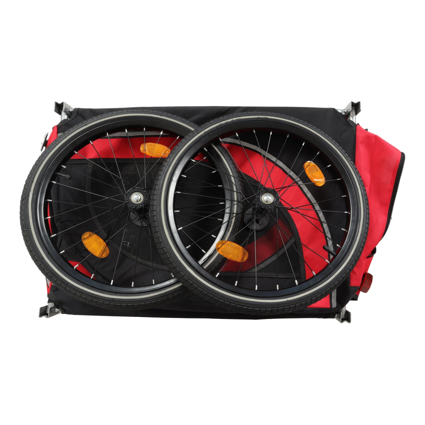 Large Folding Bike Trailer for Dogs ? 66LB Capacity All-Terr