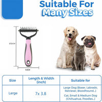 Double-Sided Pet Grooming Tool