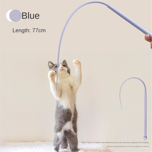Simulated Mouse Tail Cat Toy Cat Teaser Funny Stick Silicone