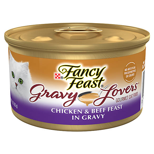Fancy Feast Gravy Lovers Chicken & Beef Cat Food (3oz)