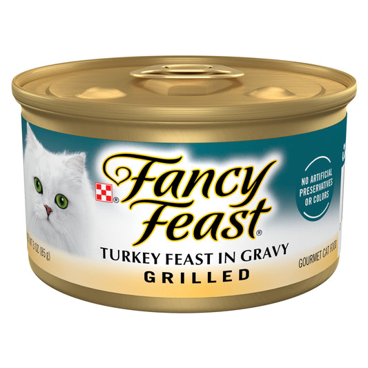 Fancy Feast Grilled Turkey Wet Cat Food (3oz)