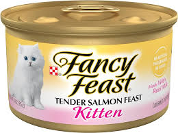 Fancy Feast Kitten Tender Salmon Feast Wet Cat Food (3oz) - Fancy Feast Wet Cat Food - The Family Pet