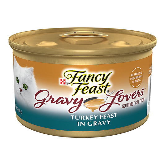 Wet Cat Food Turkey Gravy Lovers 3 Oz Fancy Feast ✅