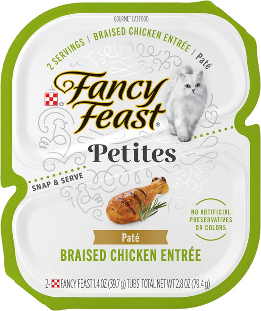 Fancy Feast Petites Braised Chicken Pate Wet Cat Food (2.8oz)