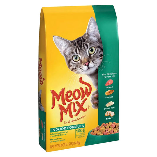 Farmacias Savia - Meow Mix Indoor Health Chicken Turkey and Salmon Cat Food