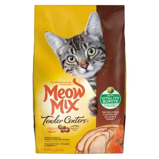 Farmacias Savia - Meow Mix Tender Centers Salmon and Chicken 3 lb Dry Food