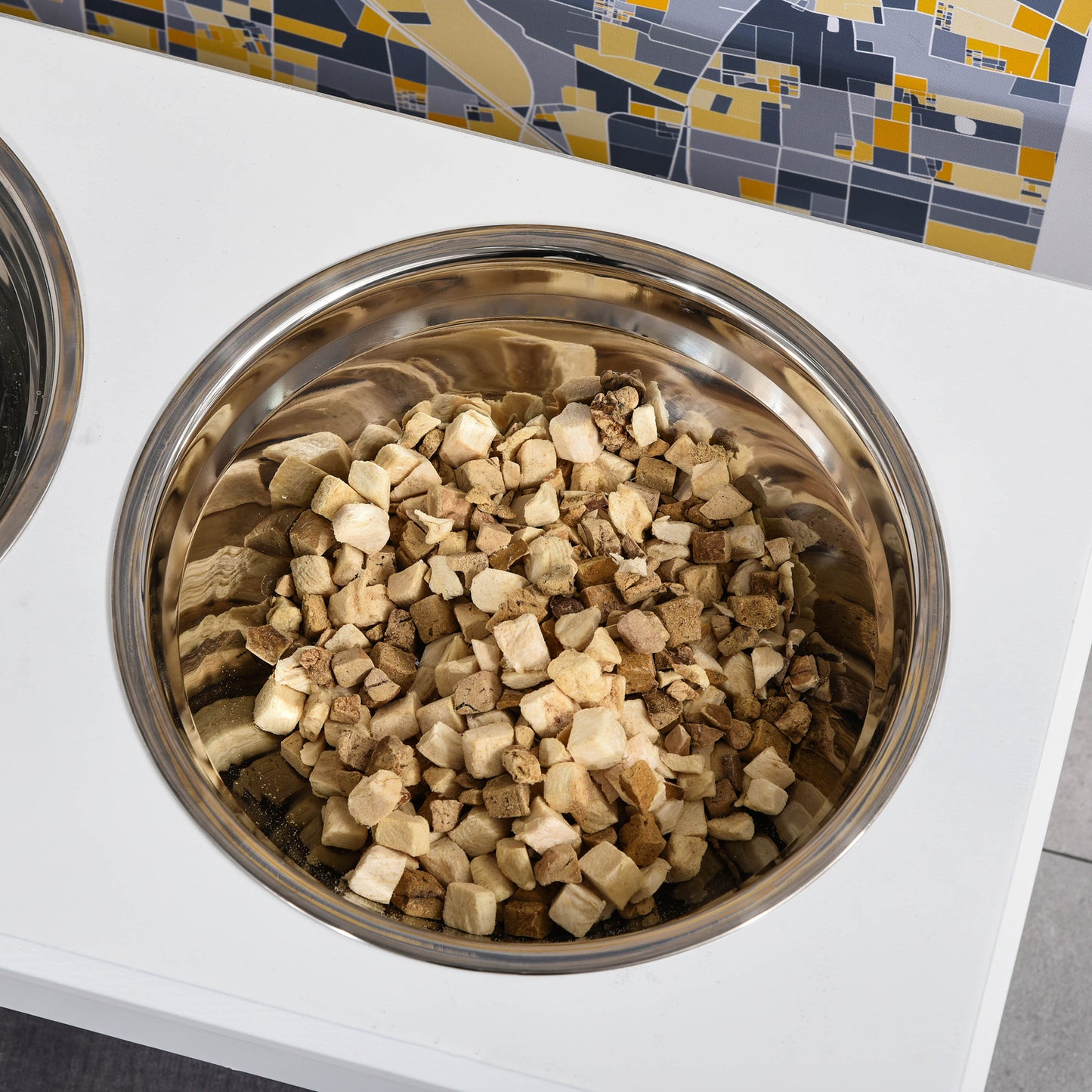 6" Height Small Puppy Dog Feeding Station For Messy Pets, St