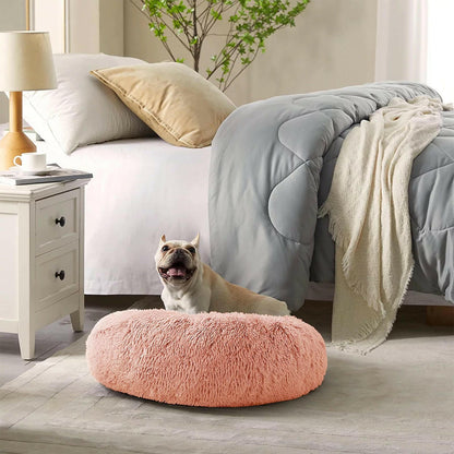 Cozy Donut Dog Bed Anti-Anxiety Self-Warming 🛏️