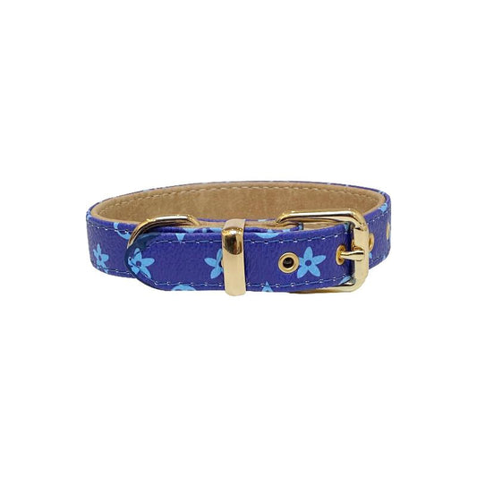 Lauren Luxury Blue Dog Collar