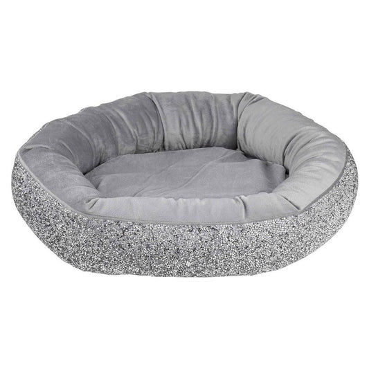 Rhinestone Round Pet Bed