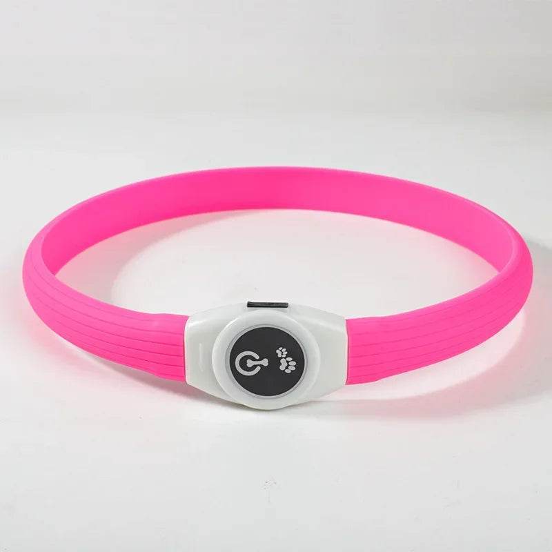 LED Waterproof Dog Collar for Night Safety and Visibility